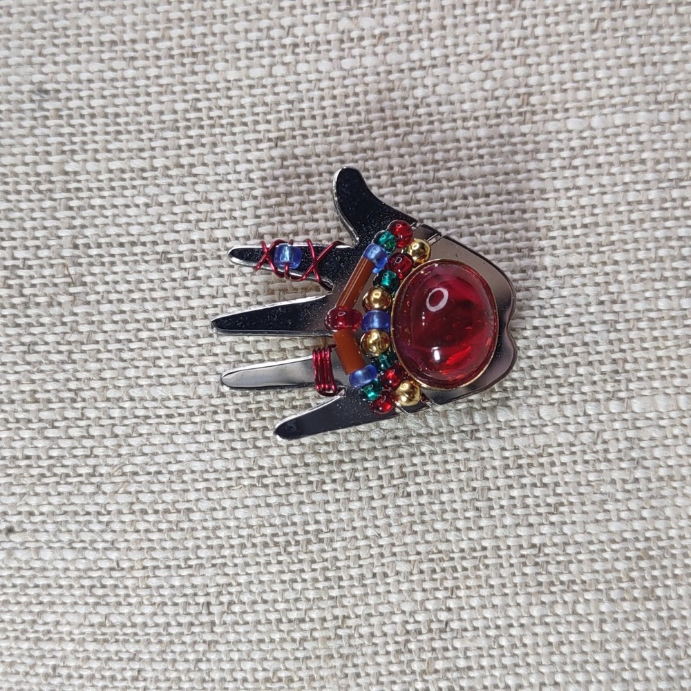 Vintage Liztech Hand Tie Tac Pin